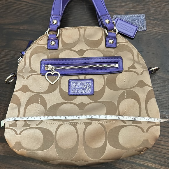 Coach Poppy Daisy Signature Foldover Crossbody Bag - Picture 12 of 15